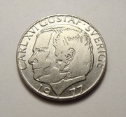 Szwecja 1 korona 1977 PIĘKNA!