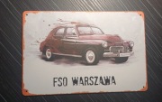 Tablica ozdoba garażu FSO WARSZAWA