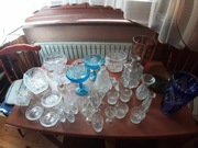 Kryształy i szkło ozdobne - zestaw 33 elementów