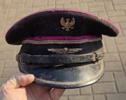 Stara czapka kolejarza PKP