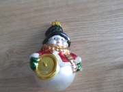 Bombka choinkowa bałwanek z PRL - u