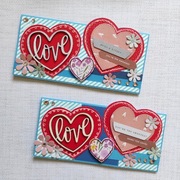 Ręcznie robione kartki walentynkowe z sercami