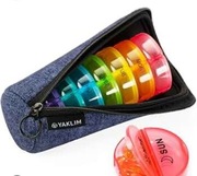 POJEMNIK NA LEKI TABLETKI ORGANIZER PUDEŁKO KASETKA NA 7 DNI 2 PORY DNIA