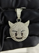 NOWY Naszyjnik męski diabeł swagg drill trap ice drip