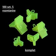 100 sztuk osłon na haczyki, pokrowce zabezpieczające kotwice- 5 rozmiarów.