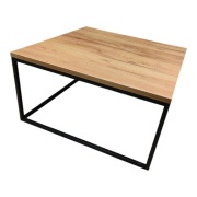 Stolik kawowy LOFT ława dąb industrialny metalowy