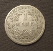 Moneta 1 Marka 1883 rok mennica D, Niemcy, srebro
