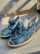 Półbuty mokasyny Oxfordki wężowe zapato rozmiar 36