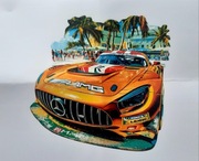 Puzzle drewniane Mercedes Auto wooden układanka łamigłówka dla dzieci 