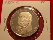 Wm-B-A3 (a) Niemcy 5 marek 1981G Proof w oryginalnej folii