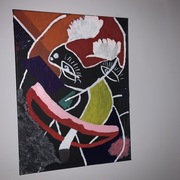 Obraz akrylami „Panie Nie Palcie Papierosów”