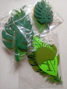 LISTKI ZIELONE dekoracyjne FILCOWE OZDOBY 