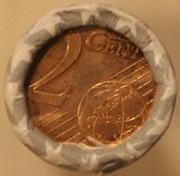 2 EURO CENT  2000 FINLANDIA - ORYGINALNA ROLKA BANKOWA 50 SZT