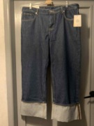 H&M spodnie jeans dżins baggy wide low szerokie casual oversize duże