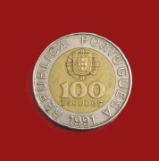 Moneta 100 eskudo 1991, Portugalia