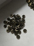 NAPY ALFA 15mm / 4 mm stare złoto (kaletnicze, do portfeli ,torebek 50 szt