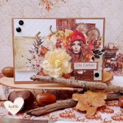 Ręcznie robiona kartka okolicznościowa kartka dla jesieniary