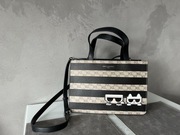 Oryginalna Torebka kuferek Karl Lagerfeld torba z paskiem