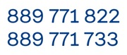 Złote numery 889 771 822 i 889 771 733 para