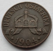 NIEMIECKA AFRYKA WSCHODNIA 1 Heller 1904A