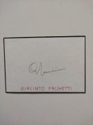 Autograf Giacinto Facchetti Inter Mediolan 