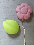 Zestaw dwóch kinkietów lampek dla dzieci kwiatek i listek IKEA