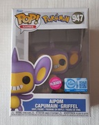 Funko POP!  Games Pokemon Aipom #947 Flocked SE