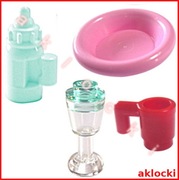 LEGO 6256 TALERZ + 3899 KUBEK + 2343 KIELISZEK + 18855 BUTELKA + 4073