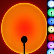 Lampa Zachodu Słońca LED USB Tęczowa Neonowa Lampka Nocna