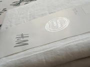 Lniane śnieżnobiałe zasłony 100% len H&M 120x250