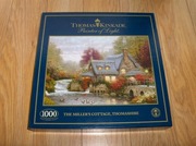 KINKADE SCHMIDT PUZZLE 1000, ułożony,nie sklejony!