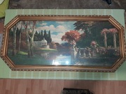 Obraz antyk w złoconej ramie 