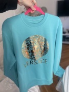 Bluza oversized od S-XL ala Versace biała bawełna 
