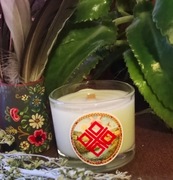 Świeca sojowa, ręcznie robiona, Slowiańska, Mokosz