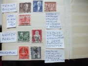 8szt. znaczki KOMPLETNY ROCZNIK Mi 115 BERLIN 1954 Niemcy RFN kasowane