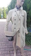 ORYGINALNY TRENCZ DAMSKI BURBERRY, beżowy, rozm. 38-40.