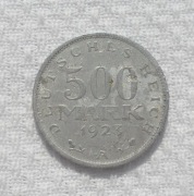 Niemcy Republika Weimarska 500 marek mark 1923 A Berlin Prusy KM# 36