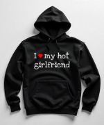 Męska Czarna Bluza M I Love My Hot Girlfriend