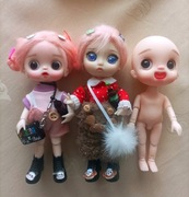 MAŁE MINI LALKI BJD 13,5 cm  RUCHOME STAWY 3 SZTUKI  