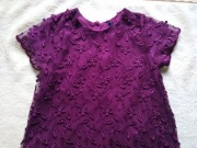 Bordowa koronkowa sukienka 5 10 15 r.98