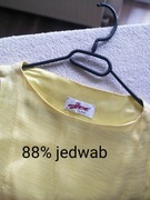 Nowa cytrynowa sukienka hexe line jedwab
