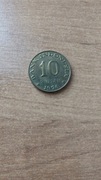 Moneta, Indonezja, 10 rupii, 1974