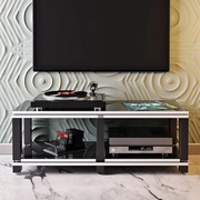 Stolik audio regał hifi na gramofon płyty winylowe FOS