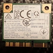RealTek RTL8723BE Half Mini PCIe Lenovo