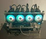 Obudowa koparki kryptowalut - 6 kart graficznych