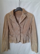 Beżowa damska marynarka żakiet w stylu retro vintage rozmiar S 36