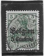 NIEMCY OKUPACJA BELGII 5CENT