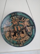 szklany witraż na łańcuszku ozdobny na okno ścianę 