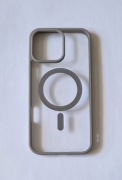 Etui/case przezroczyste z czarnymi wstawkami i MagSafe na iPhone 16 pro max