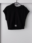 Czarna krótka bluza damska kaptur VRL rozm S 